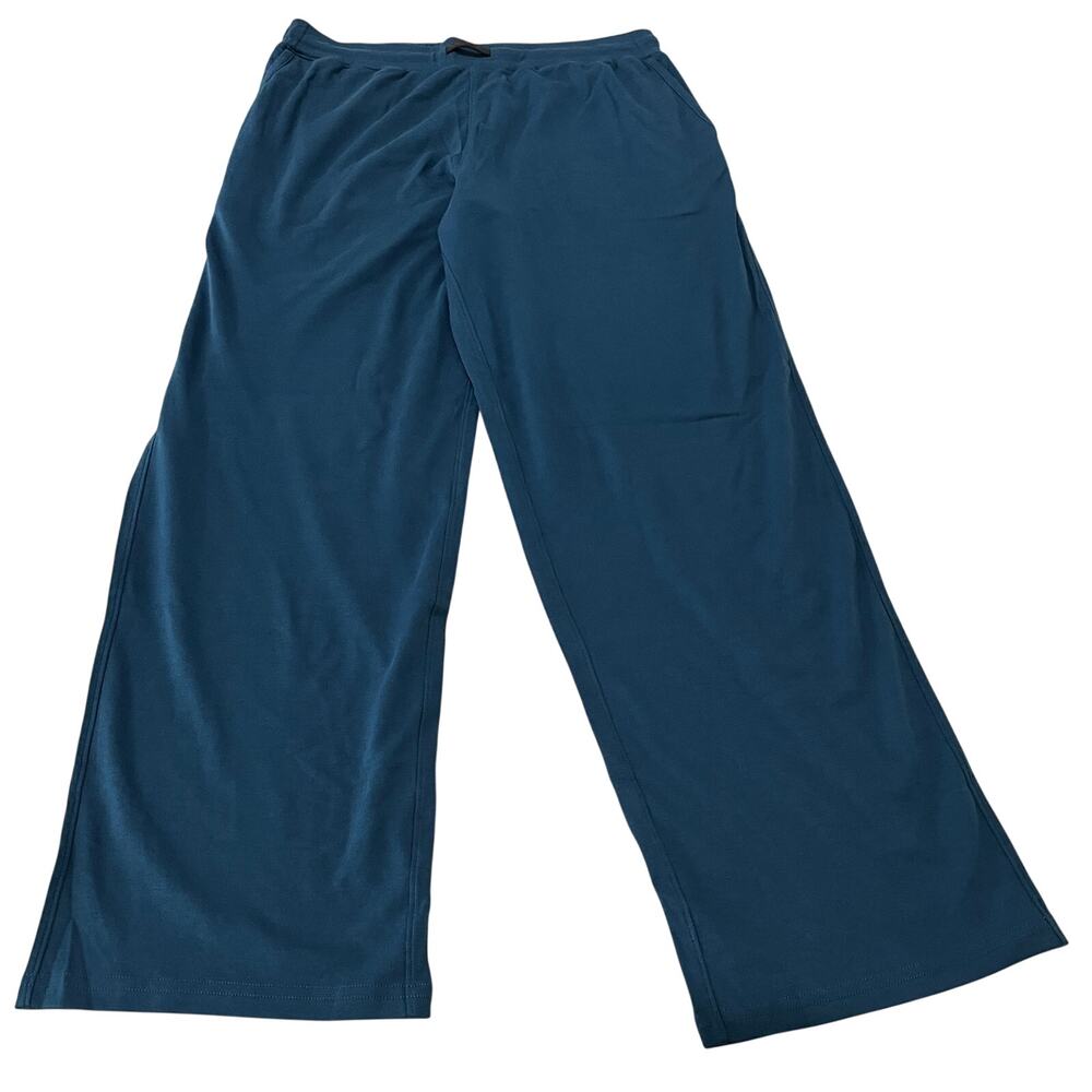 16-89 LAHGO Lunya Men's 100% Pima Cotton Lounge Sleep Pants Blue L